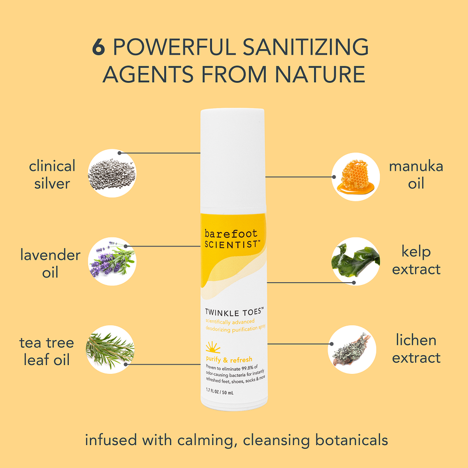 Twinkle Toes | Foot-freshening, odor-eliminating super spray