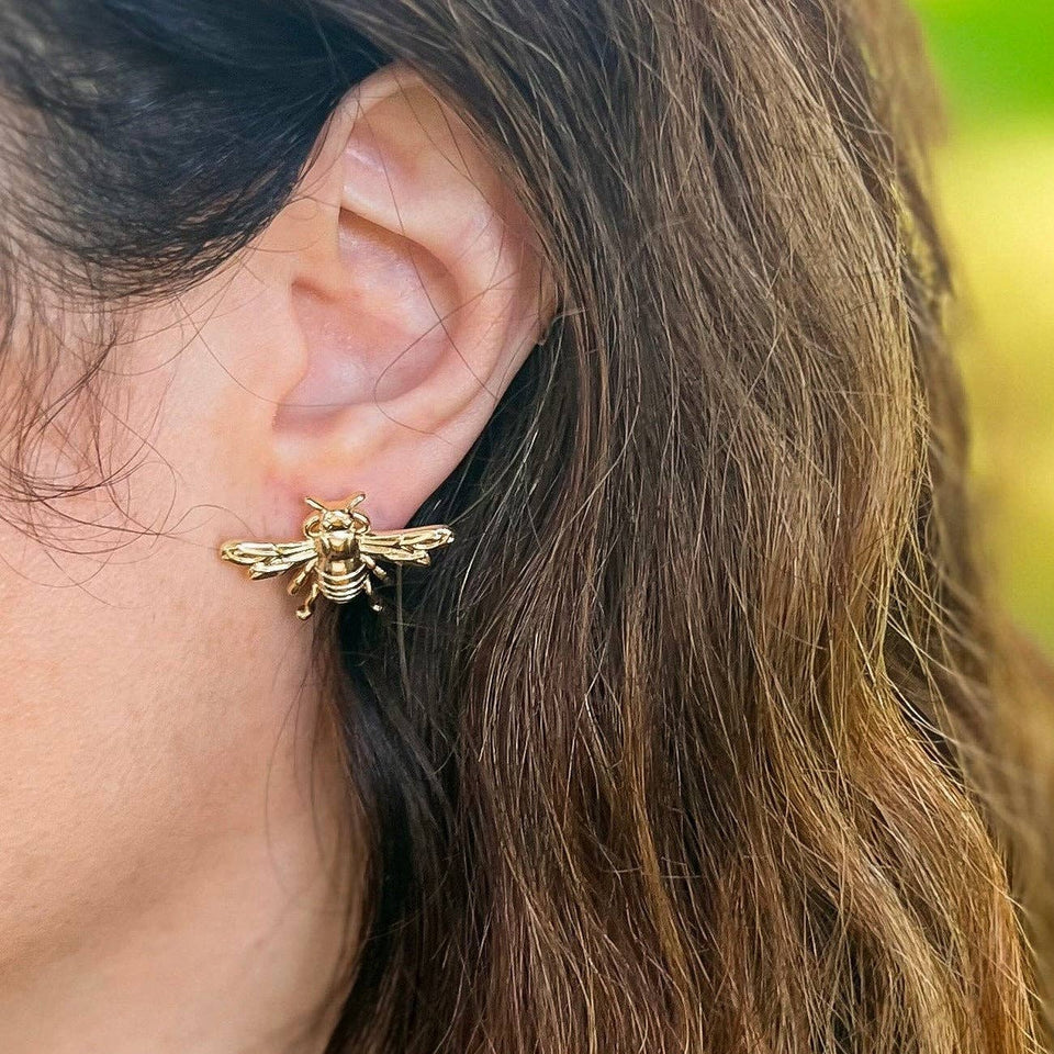 Large Bumble Bee Studs