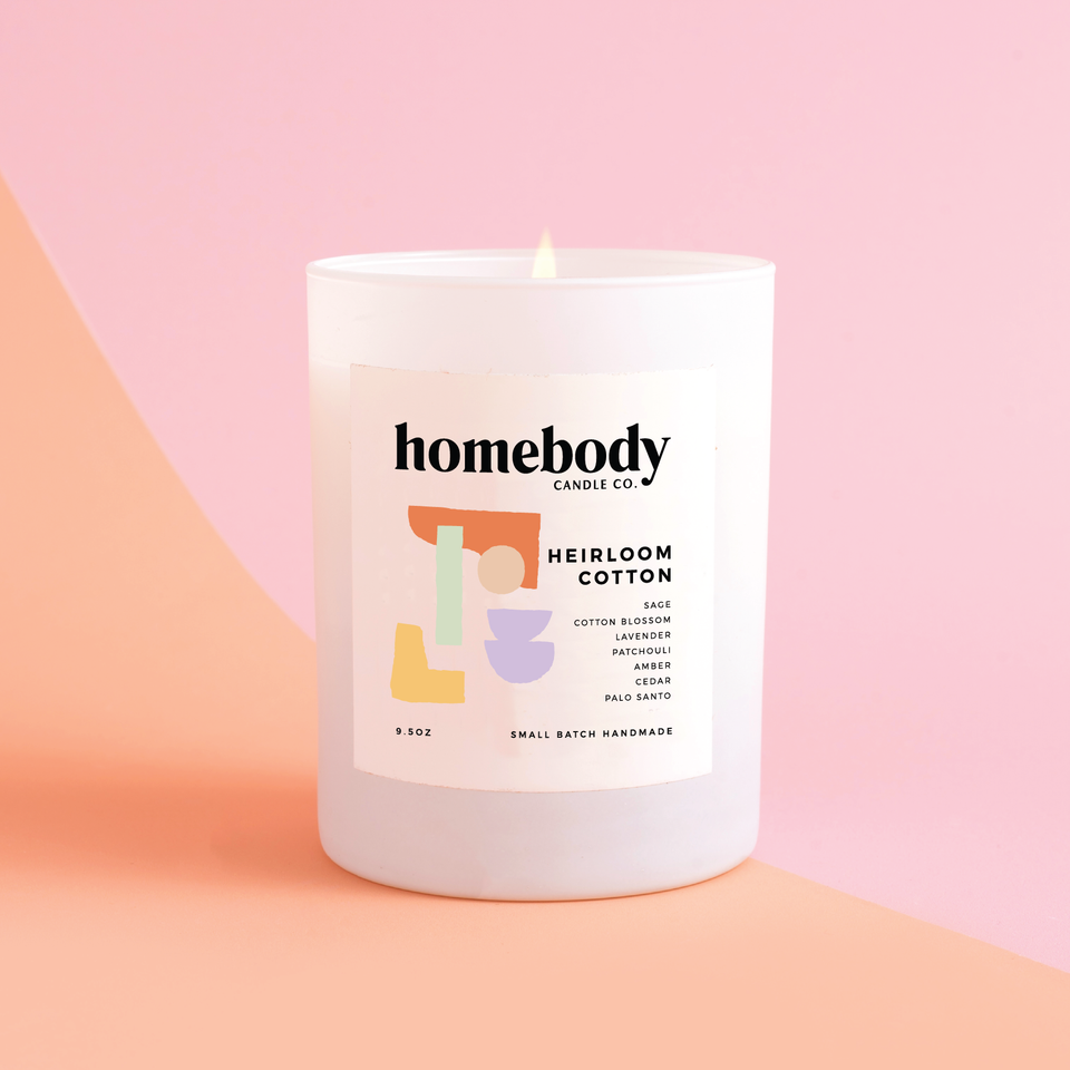 Heirloom Cotton • burn + bloom candle ✸ 2025 Spring