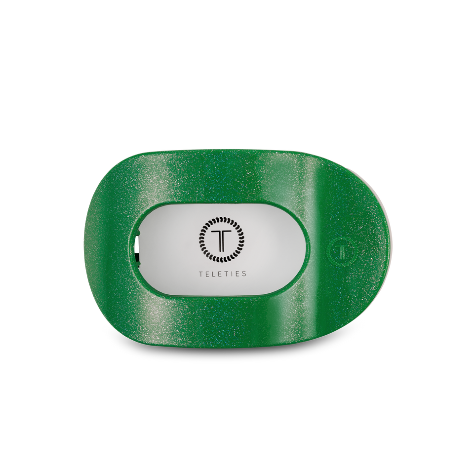 Round Flat Hair Clip | Medium | Shamrock Shimmer