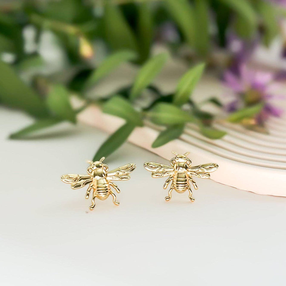 Large Bumble Bee Studs