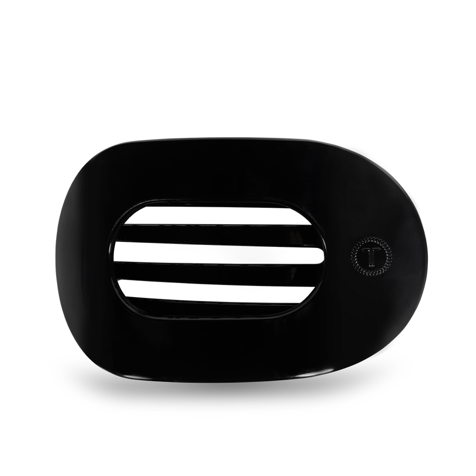 Round Flat Hair Clip | Large | Jet Black