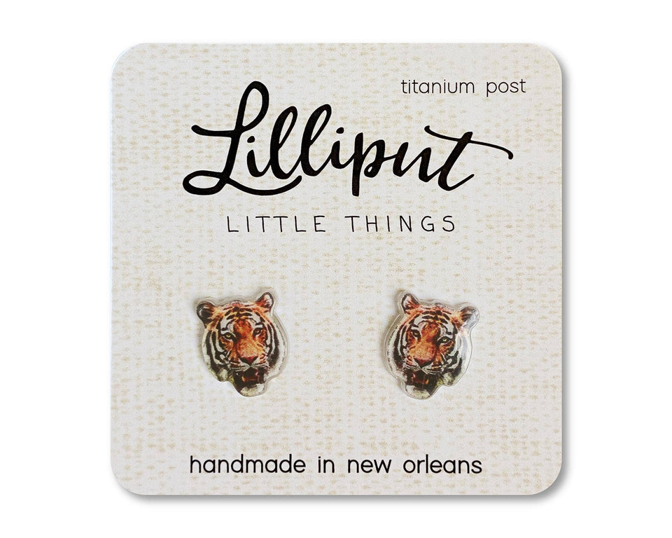 Tiger Earrings // Mascot Earrings
