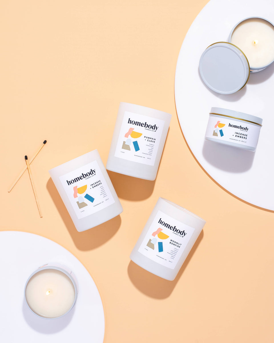 Incense + Embers • burn + bloom candle ✸ 2023 Fall Collectio
