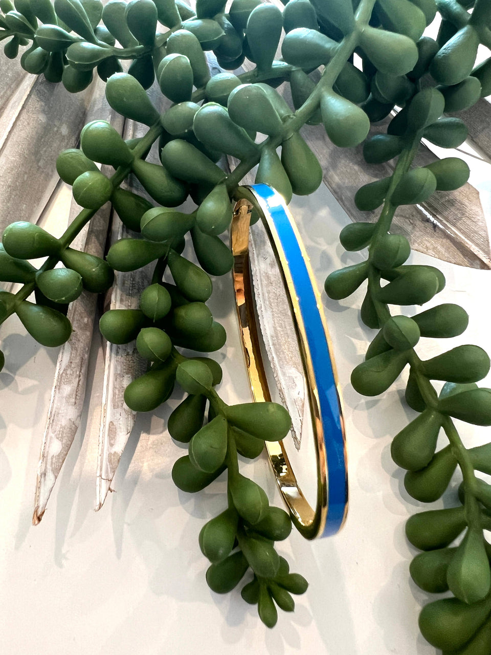 Evie Bracelet - Blue and Gold (Stainless Steel)