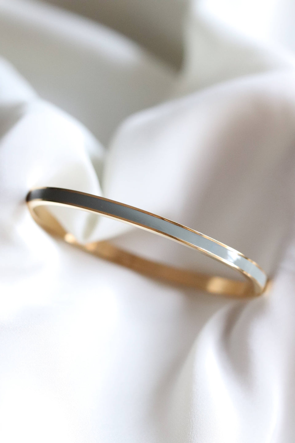 Evie Bracelet - Grey and Gold (Stainless Steel)