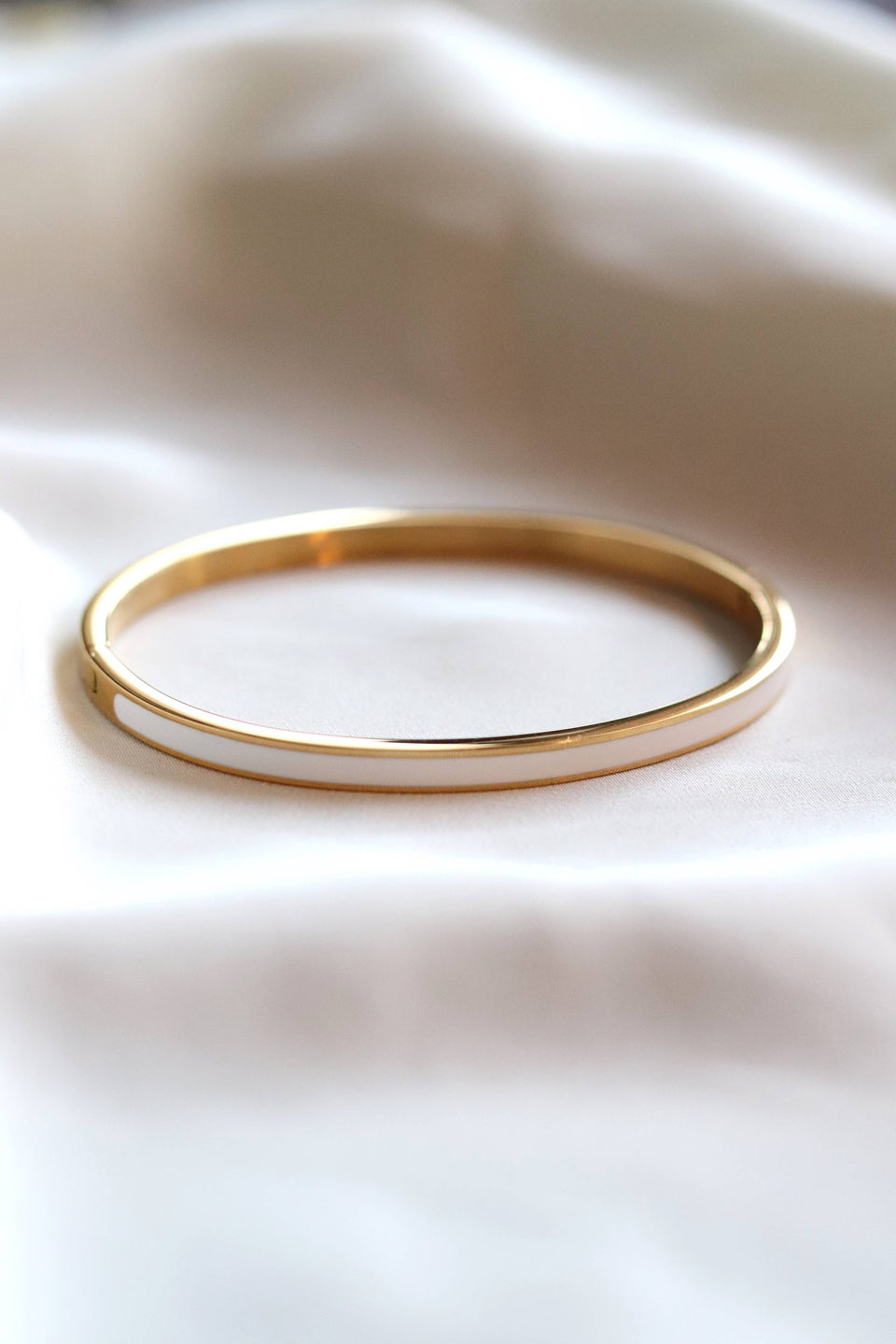 Evie Bracelet - White and Gold (Stainless Steel)