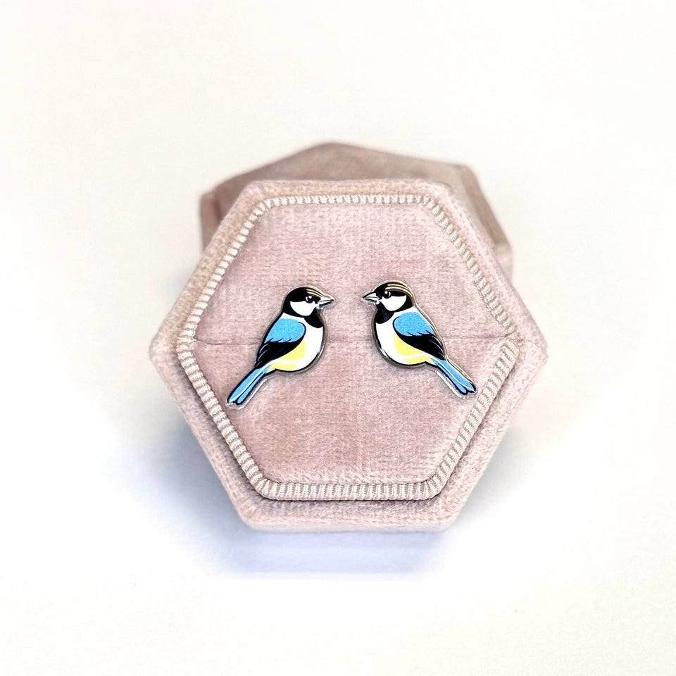 Chickadee Earrings // State Bird Earrings